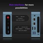 BOSGAME P2 Plus Mini PC Intel I7-12700H 32GB DDR4 512GB PCIe SSD 4K Triple Wi-Fi 6E DDP to US