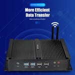 KINGDEL Fanless Mini PC i5 4200U/4210U/4260U 8GB+256GB SSD 6COM 2LAN Industrial PC