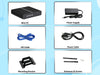 KINGDEL Fanless Mini PC Core i7-8550U Quad-Core DDR4 RAM NVMe SSD Desktop Computer 4K HD DP Gigabit LAN USB US Warehouse