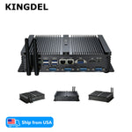 Powerful Fanless Industrial Mini Desktop Computer Core i5 4xRS232 COM Dual LAN Dual Display HD VGA Silent PC