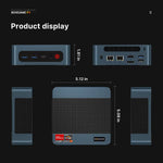 BOSGAME P3 Lite Mini PC Gaming for Ryzen 7 6800H 32GB DDR5 RAM 1TB PCIe 4.0x4 SSD Triple Display USB4 8K