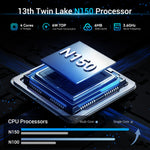 US Local Stock 2025 SOAYAN N2 Mini PC Intel N150 16GB DDR4 + 512GB SSD Win 11 Pro for Office Business Education Mini Computer