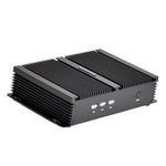 US Stock Fanless Mini PC, i7 8th Gen(4.6GHz Max.), 16GB DDR4/1TB NVMe SSD, 4K Dual Display HD+VGA, Industrial PC with 2xRS232