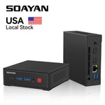 US Local Stock 2025 SOAYAN N2 Mini PC Intel N150 16GB DDR4 + 512GB SSD Win 11 Pro for Office Business Education Mini Computer