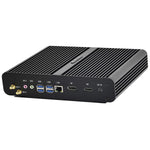 US Stock Mini Desktop Computer, i7 10th(4.9GHz Max.), 32GB DDR4 + 512GB NVMe SSD, 4K HD+DP, Fanless Business Mini PC