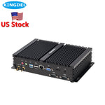 US Stock Fanless Mini PC, i7 12th Gen. CPU, 16GB DDR4 RAM/512GB NVMe, 4K HD+VGA, Industrial PC with 2xRS232, WF6E+BT5.3
