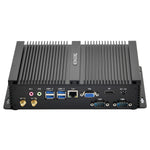 US Stock Fanless Industrial Mini PC i7-8565U/i7-8559U All Metal Silent 2*RS232 HD VGA LAN USB 32GB DDR4+ 1TB NVMe SSD