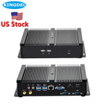 US Stock Mini PC, Core i5, 8GB RAM+256GB SSD, Fanless Industrial Pc with 2xCOM RS232, Dual Display