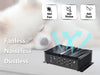 KINGDEL Fanless Mini PC Core i7 10th Generation 16GB DDR4 RAM 1TB NVMe SSD 3xHD 4K 4096x2304, 2xRJ45 Giga LAN 6xCOM