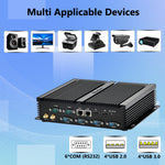 KINGDEL Industrial Control Mini Computer i5 6xCOM 2xLAN 4xUSB3.0 4xUSB2.0 Dual HD Display Fanless Mini PC Ready to Ship