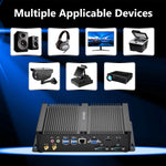 Fanless Industrial Mini PC i5-4200U HD VGA LAN COM RS232 USB 24/7 Stable Work 8GB/512GB SSD USA Stock