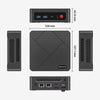 BOSGAME E4 Mini PC AMD Ryzen 5 3550H 16GB DDR4 512GB PCIe SSD 8-Core Radeon Graphics Dual RJ45 4K Triple Display USB-C USB 3.2