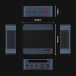 US Shipping BOSGAME Ai Mini PC M3 Intel Core Ultra 7 155H (16C/22T) Dual Channel DDR5 M.2 NVMe SSD Wi-Fi 6 DDP to US