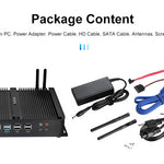 KINGDEL Industrial Control Mini Computer i5 6xCOM 2xLAN 4xUSB3.0 4xUSB2.0 Dual HD Display Fanless Mini PC Ready to Ship
