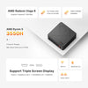 BOSGAME E4 Mini PC AMD Ryzen 5 3550H 16GB DDR4 512GB PCIe SSD 8-Core Radeon Graphics Dual RJ45 4K Triple Display USB-C USB 3.2