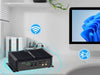 KINGDEL Fanless Mini PC Core i7 10th Generation 16GB DDR4 RAM 1TB NVMe SSD 3xHD 4K 4096x2304, 2xRJ45 Giga LAN 6xCOM