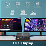 US Stock Industrial PC i7 8th Gen 16GB DDR4+1TB NVMe SSD Dual Display 2xCOM RS232 LAN Fanless Silent Mini Computer
