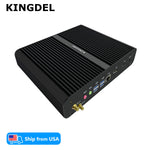 US Stock Fanless Mini PC i7-8550U 16GB DDR4 512GB NVMe SSD 4K UHD Dual Display HD+DP Business Compact Desktop Computer