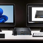 KINGDEL Fanless Industrial Mini PC i5-3317U Dual Core 2xNIC 4xCOM RS232 HD/VGA 8xUSB 8GB RAM+512GB SSD US Stock Ready to Ship
