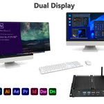 KINGDEL Fanless Mini PC i5 4200U/4210U/4260U 8GB+256GB SSD 6COM 2LAN Industrial PC