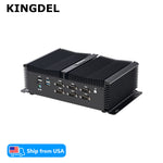 KINGDEL Powerful Industrial Mini PC Core i5-10200H/10300H 16GB DDR4 RAM 512GB NVMe SSD 4K 4096x2304 3xHD 6xCOM
