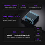 BOSGAME P2 Neo Mini PC Intel Core I5 12450H 16GB DDR4 512GB SSD Dual LAN Triple Display WiFi 6E BT 5.2 DDP to US