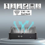 Fanless Industrial Mini PC i5-4200U HD VGA LAN COM RS232 USB 24/7 Stable Work 8GB/512GB SSD USA Stock