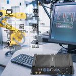 US Stock Fanless Mini PC, Core i5-8250U CPU, DDR4 RAM/NVMe SSD, 4K UHD Dual Display, 2xRS232 COM, Personal Mini Desktop Computer