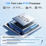 US Local Stock 2025 SOAYAN N2 Mini PC Intel N150 16GB DDR4 + 512GB SSD Win 11 Pro for Office Business Education Mini Computer
