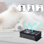 KINGDEL Fanless Mini PC Core i7 10th Generation 16GB DDR4 RAM 1TB NVMe SSD 3xHD 4K 4096x2304, 2xRJ45 Giga LAN 6xCOM