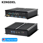 US Stock Portable Industrial Fanless Mini PC i7-4500U/4650U/5500U 6COM RS232 2LAN 2HD USB 8GB+256GB SSD