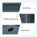 US Shipping BOSGAME Ryzen 5 3550H Mini PC 11Pro 16GB DDR4 RAM 512GB PCIe SSD Vega 8 Graphics DDP to US