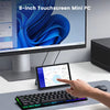 New Intel Celeron N80 8-Inch Industrial Mini PC with Capacitive Touch Screen Quad-Core Windows 11 SSD DDR5
