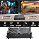 11th Gen i7 Fanless Mini PC 32GB RAM 1TB NVMe SSD 4K UHD Dual RS232 COM Full Metal Industrial Desktop Computer