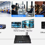 US Stock Portable Industrial Fanless Mini PC i7-4500U/4650U/5500U 6COM RS232 2LAN 2HD USB 8GB+256GB SSD