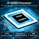 US Stock Fanless Industrial PC, Core i5-4200U CPU, 16GB+512GB SSD, 2xCOM RS232, Dual Display HD+VGA
