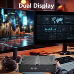 US Stock Mini PC, Core i5, 8GB RAM+256GB SSD, Fanless Industrial Pc with 2xCOM RS232, Dual Display