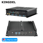 KINGDEL Industrial Control Mini Computer i5 6xCOM 2xLAN 4xUSB3.0 4xUSB2.0 Dual HD Display Fanless Mini PC Ready to Ship