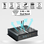 KINGDEL Industrial Control Mini Computer i5 6xCOM 2xLAN 4xUSB3.0 4xUSB2.0 Dual HD Display Fanless Mini PC Ready to Ship