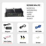 KINGDEL Powerful Industrial Mini PC Core i5-10200H/10300H 16GB DDR4 RAM 512GB NVMe SSD 4K 4096x2304 3xHD 6xCOM