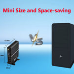 KINGDEL Fanless Mini PC Core i7-8550U Quad-Core DDR4 RAM NVMe SSD Desktop Computer 4K HD DP Gigabit LAN USB US Warehouse