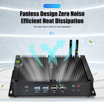 KINGDEL Industrial Control Mini Computer i5 6xCOM 2xLAN 4xUSB3.0 4xUSB2.0 Dual HD Display Fanless Mini PC Ready to Ship