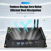 KINGDEL Fanless Mini PC i5 4200U/4210U/4260U 8GB+256GB SSD 6COM 2LAN Industrial PC