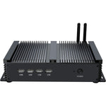 KINGDEL Industrial Mini Computer, Celeron 1007U/1037U, 4x RS232 COM, 2x Gigabit NICs, Fanless, Full Metal Case