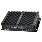 US Stock Fanless Mini PC, Core i5 8th Gen (3.4GHz Max.) 16GB DDR4+256GB NVMe SSD, 4K UHD Dual HD/VGA, 2xRS232, Ready to Ship