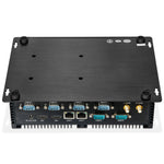 US Stock Silent Mini PC, Core i5 4th CPU, 8GB RAM/256GB SSD, Industrial PC with 6xCOM RS232, Dual HD Display, 2xNics