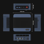 US Shipping BOSGAME M4 Neo Mini PC AMD Ryzen 7 7840HS DDR5 PCle SSD USB4 Dual 2.5G LAN Wi-Fi 6E