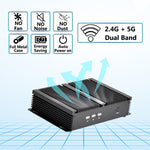 Kingdel Industrial Mini PC i5-8250U Fanless 8GB DDR4/256GB NVMe 4K HD/VGA Dual RS232 COM Ports US Warehouse