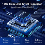 US Local Stock SOAYAN N6 Mini PC Intel N150 Ultra-compact with RGB Lighting DDR4 Win 11 Pro for Office/Education Mini Computer