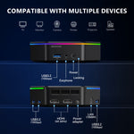 US Local Stock SOAYAN N6 Mini PC Intel N150 Ultra-compact with RGB Lighting DDR4 Win 11 Pro for Office/Education Mini Computer